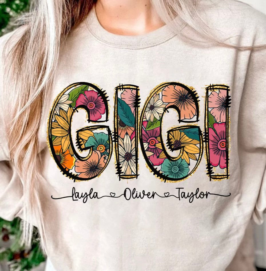 Floral Custom Personalized Title Shirt