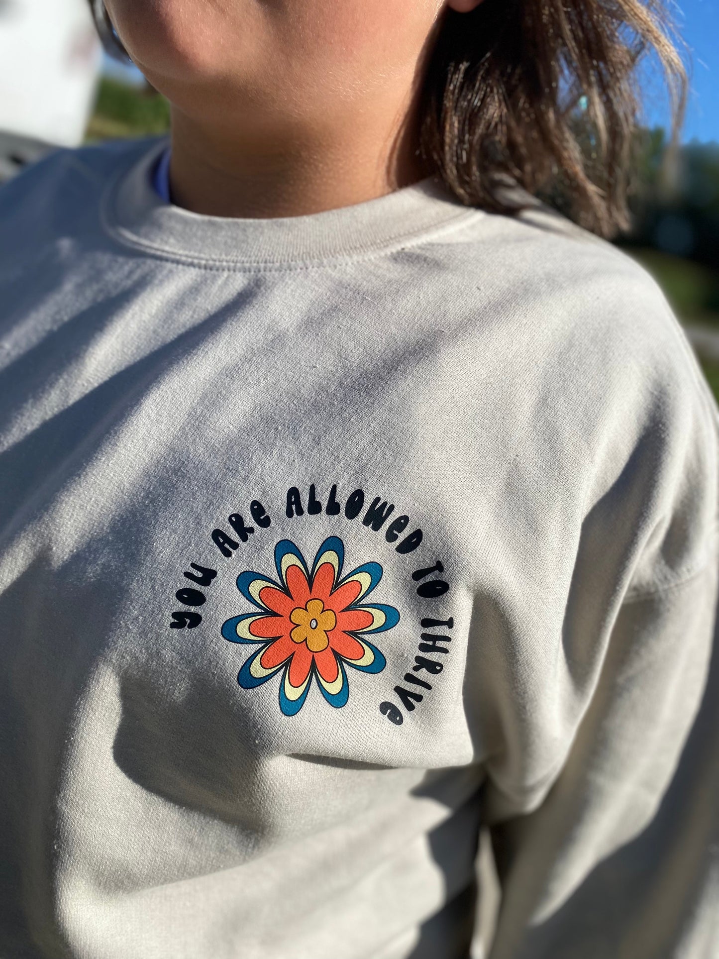 You are allowed to Crewneck Sweatshirt Grey