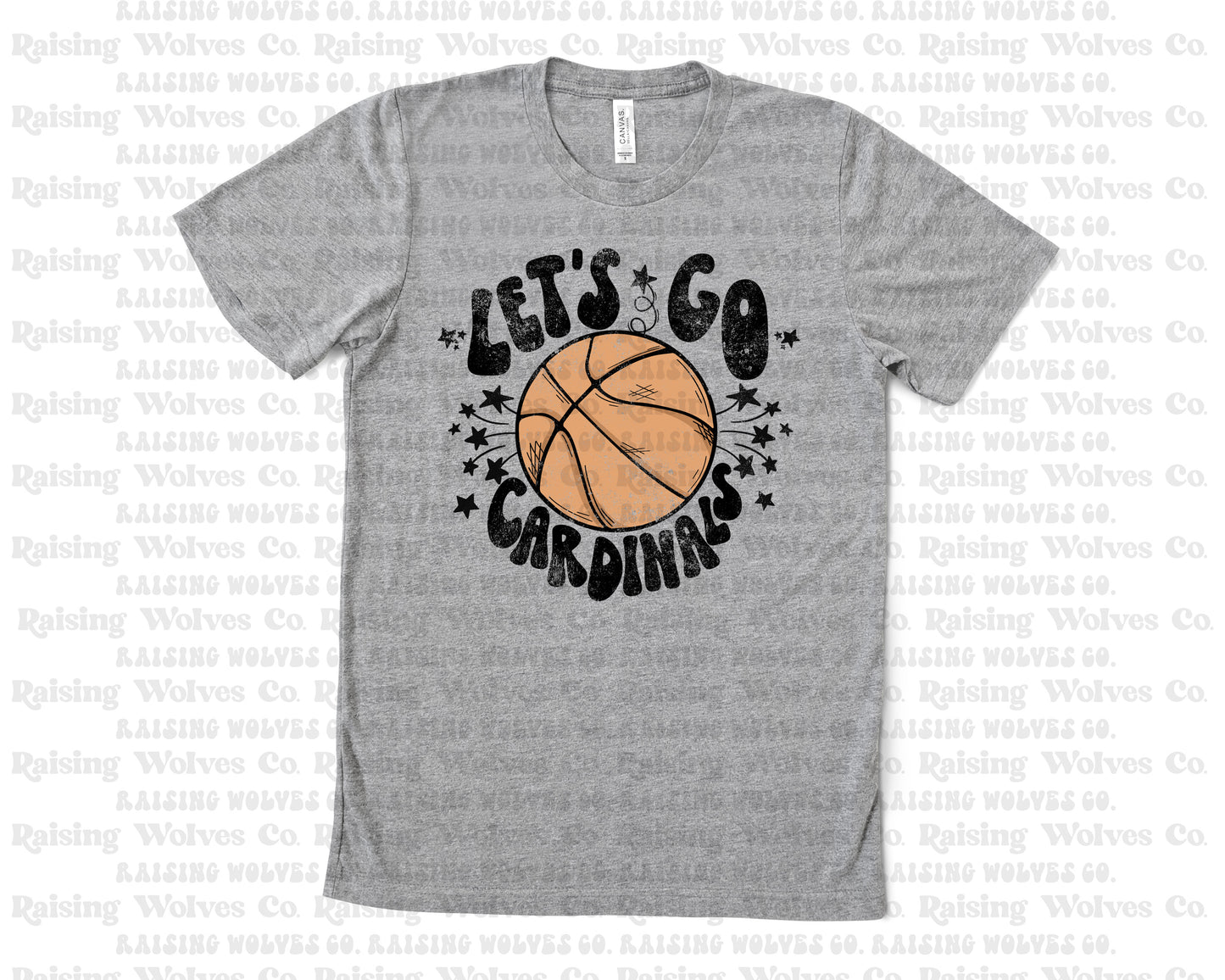 Let's Go Cardinals Basketball Shirt