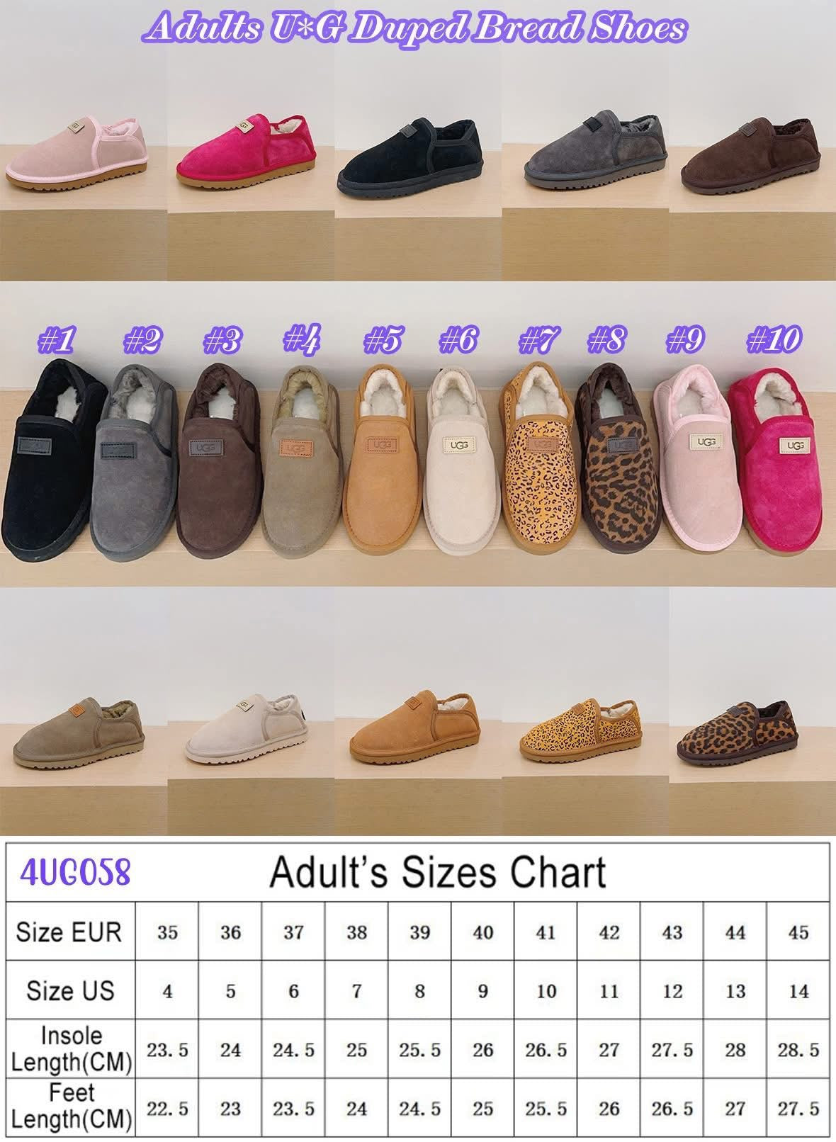 U shoe ADULT Shoes