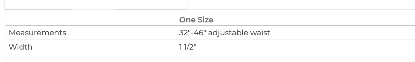 Baseball Belt 1.5 Width
