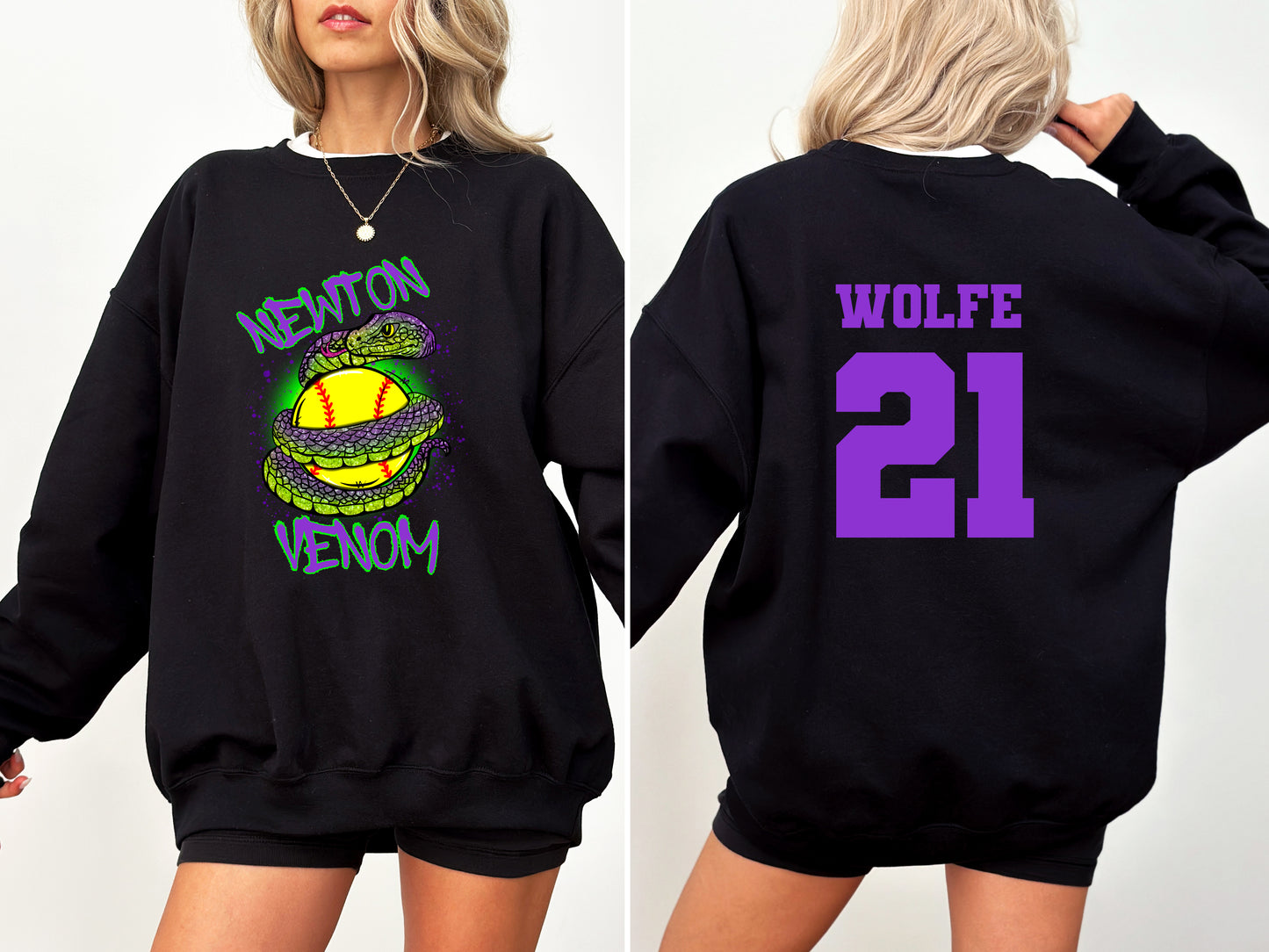 Venom Logo Custom Black Shirt
