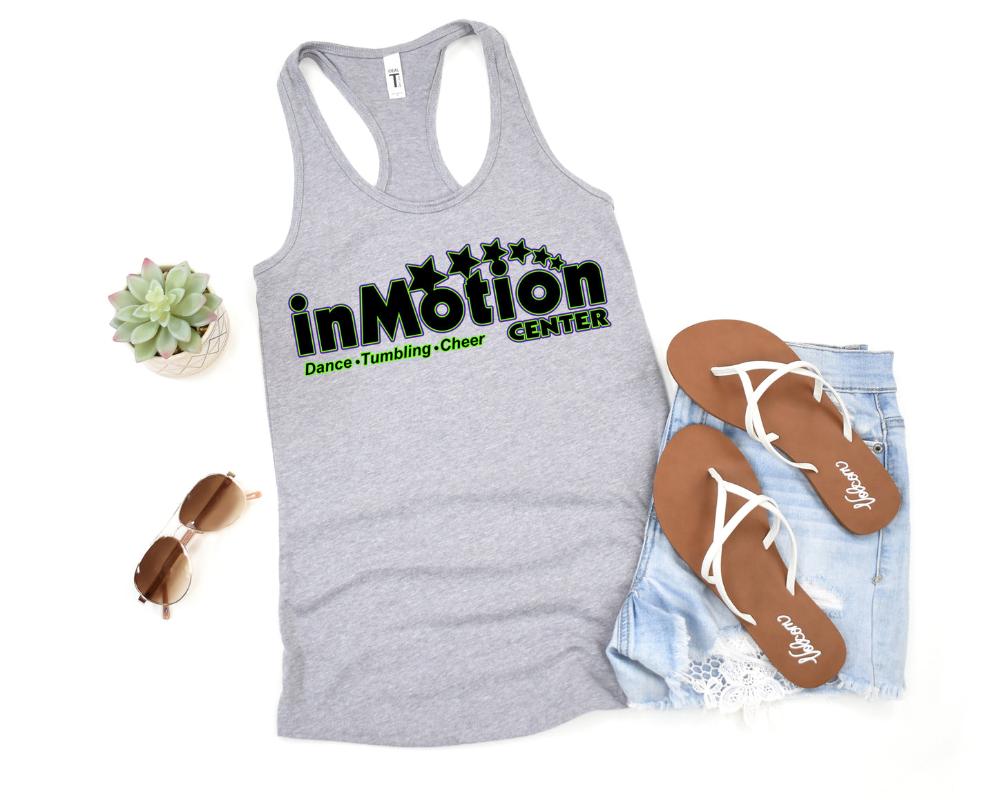 inMotion Center Flowy Racerback Tank
