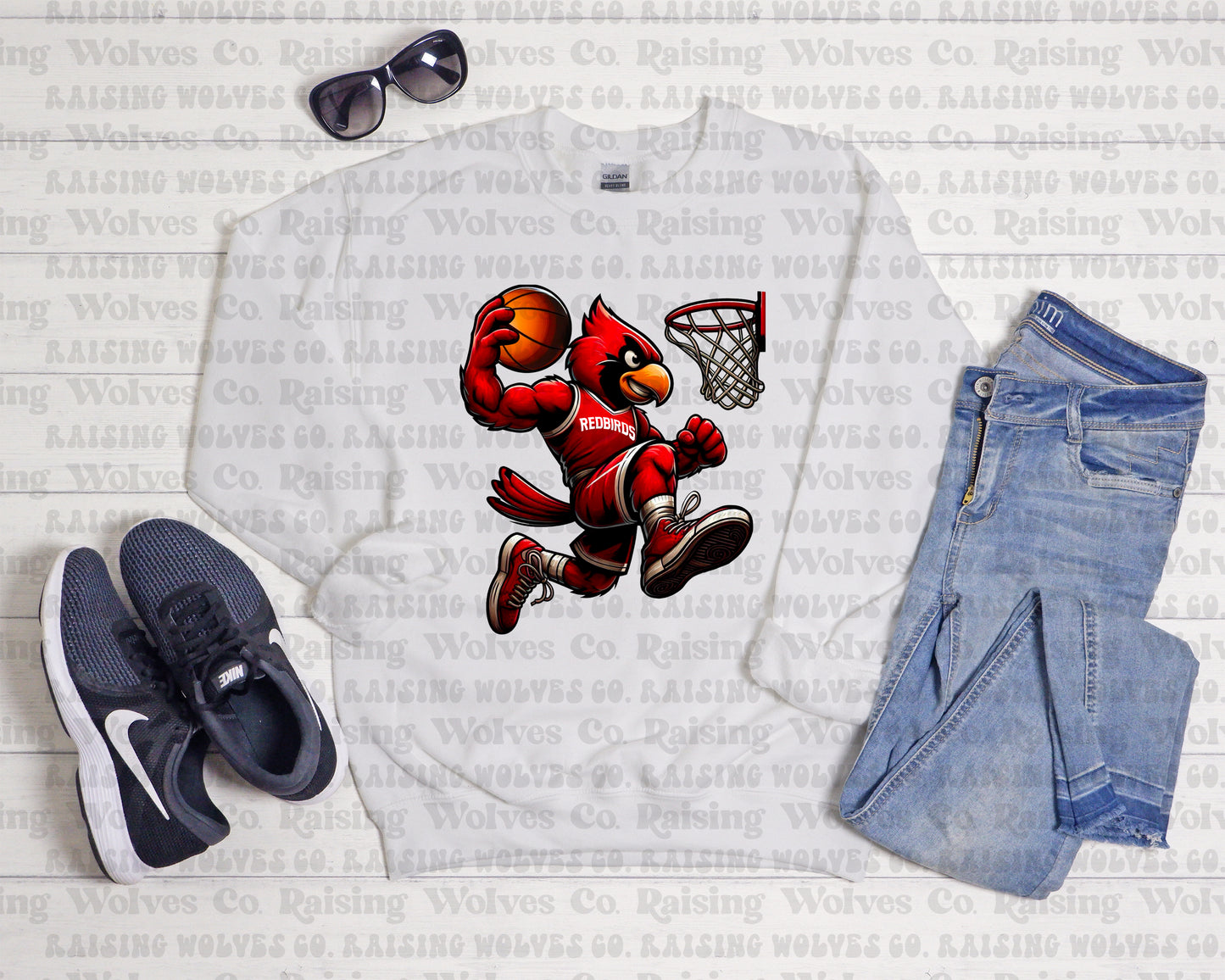 Redbirds 5-White Shirt