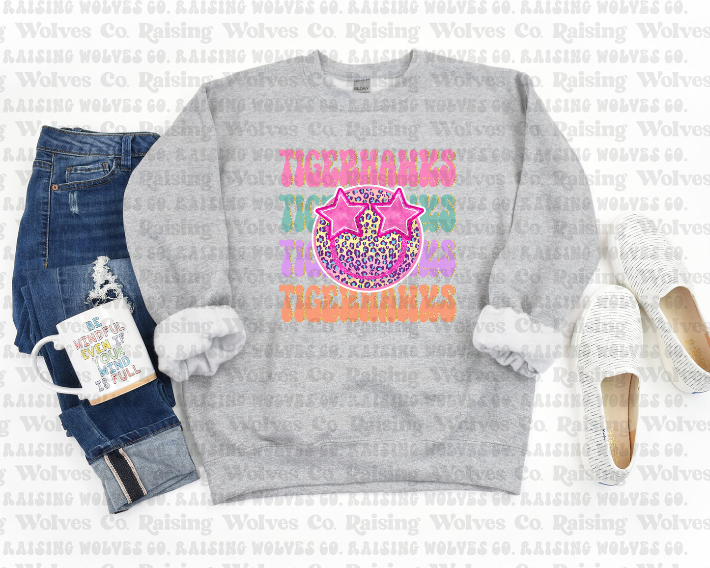 Pastel TH Grey Crewneck Sweatshirt