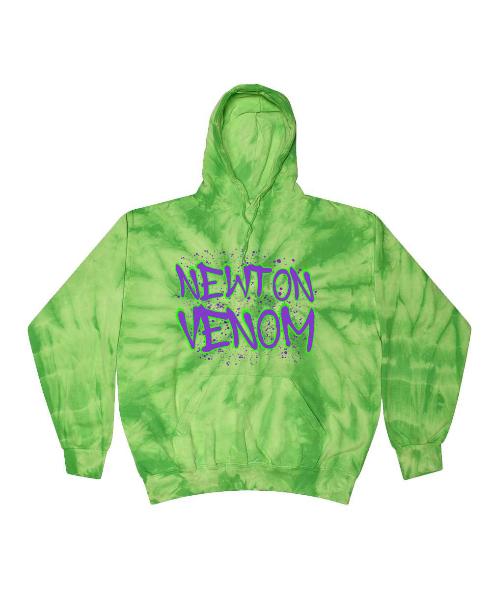 Venom Splatter Green Tie Dye Hoodie