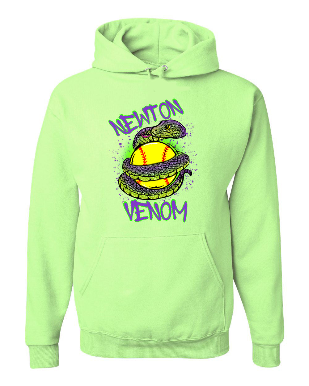 Lime Green Venom Logo Hoodie