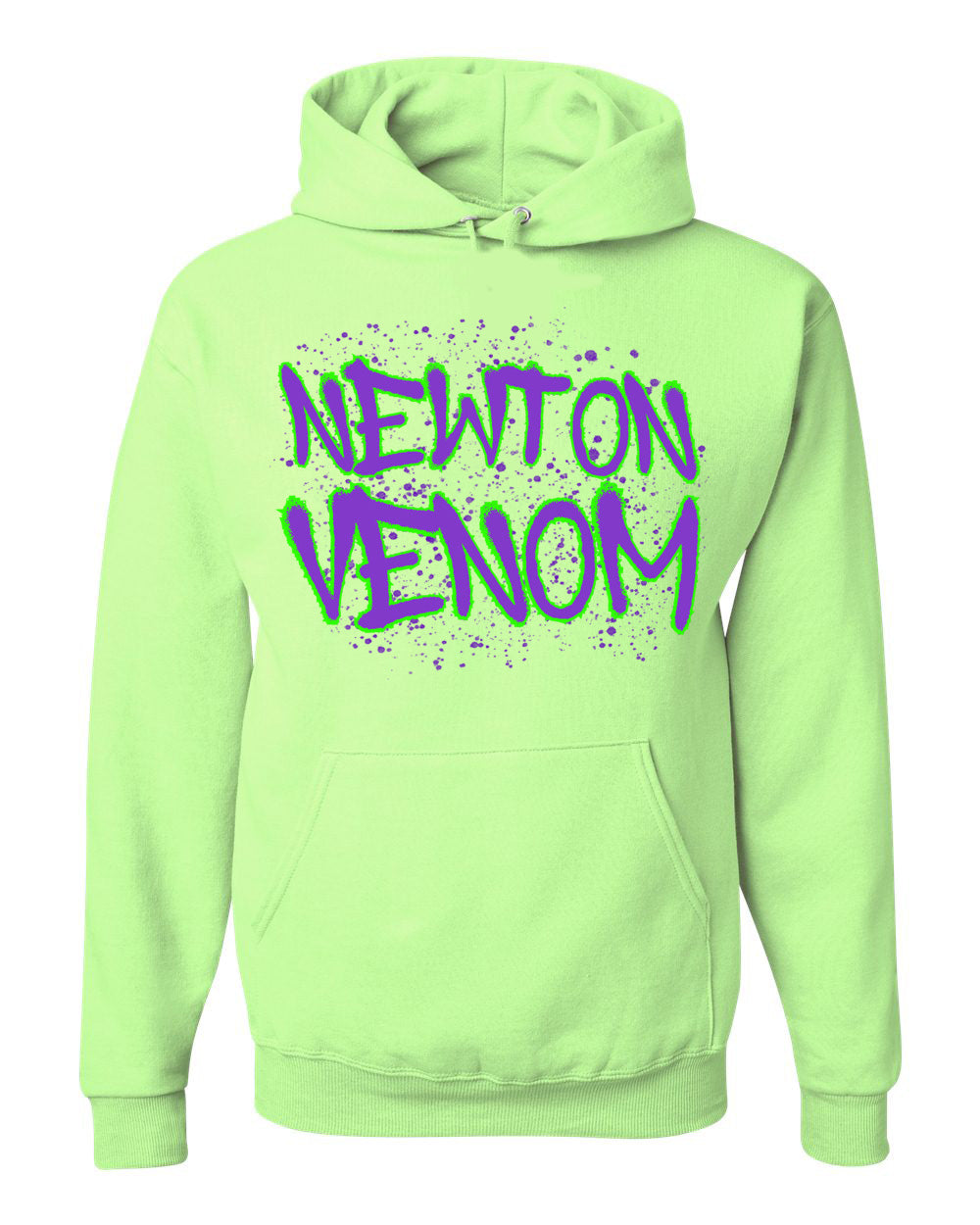 Lime Green Venom Splatter Hoodie