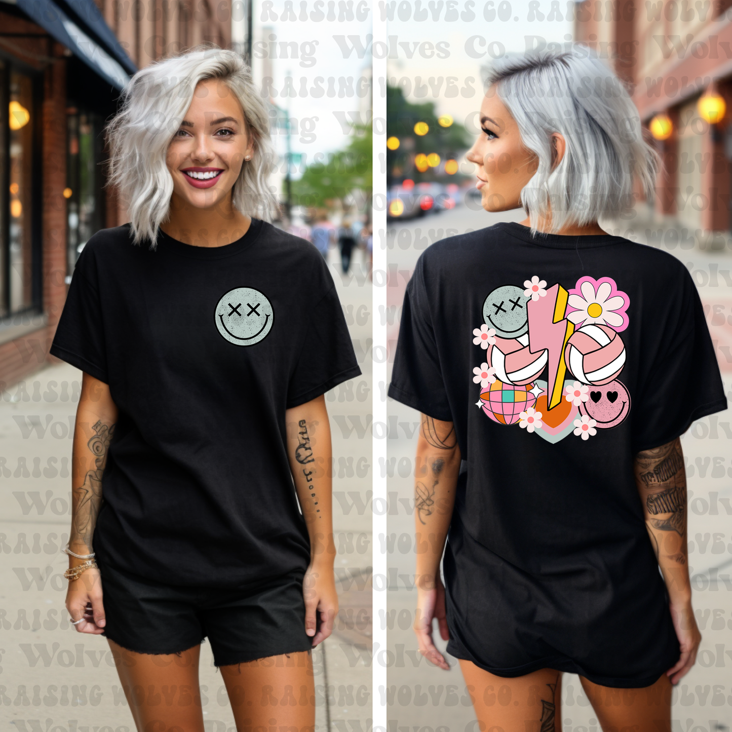 Volleyball Retro Comfort Colors Tee