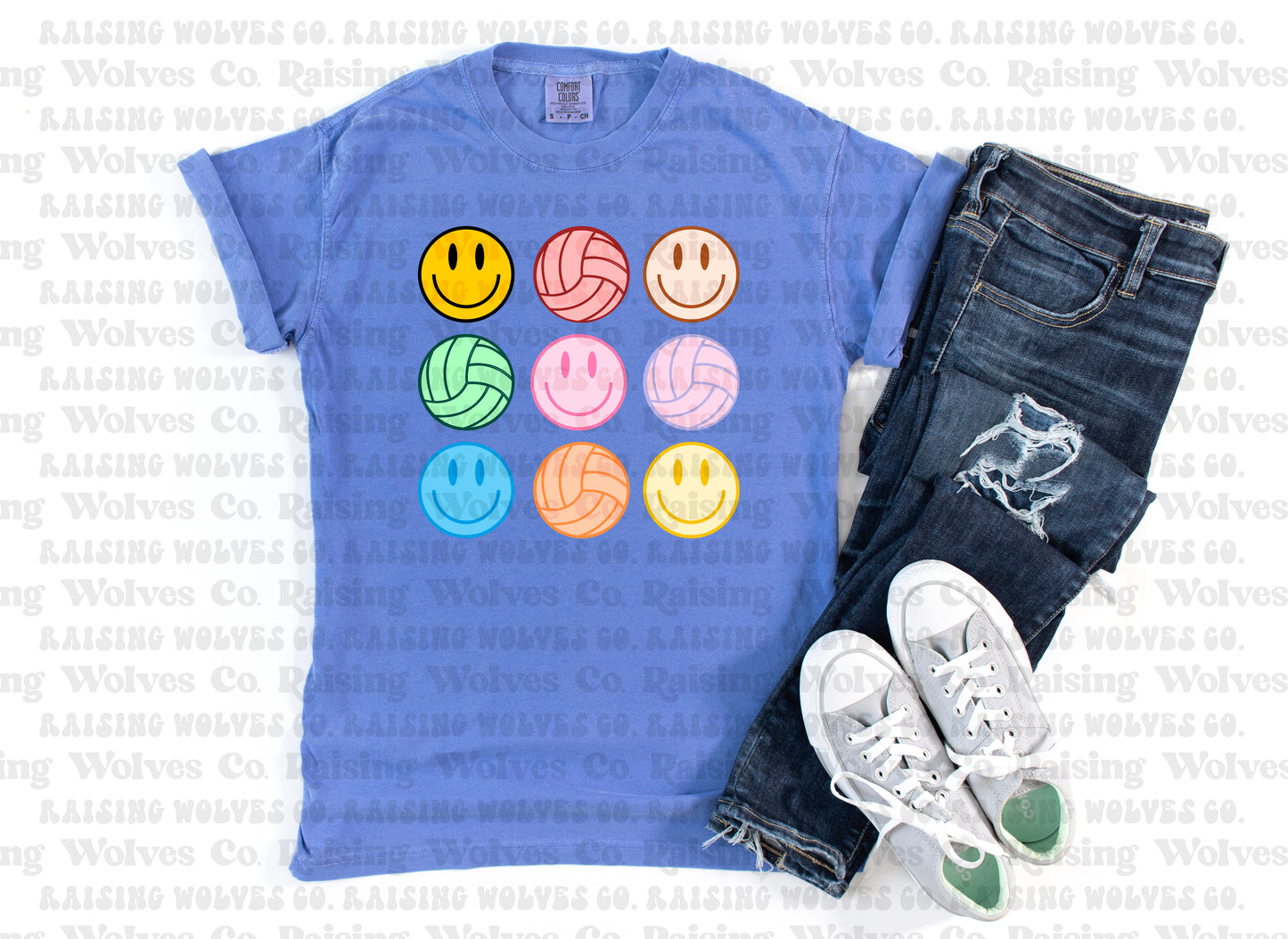 Volleyball Smile Comfort Colors Tee