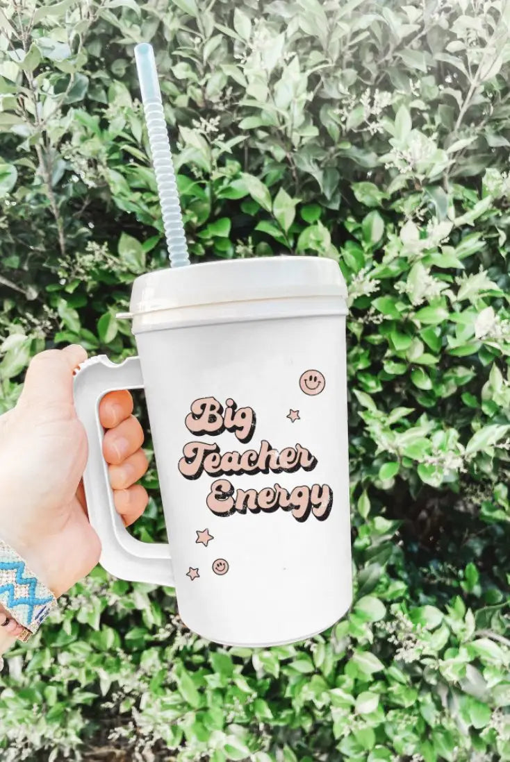 Big Teacher Energy Mega Mug