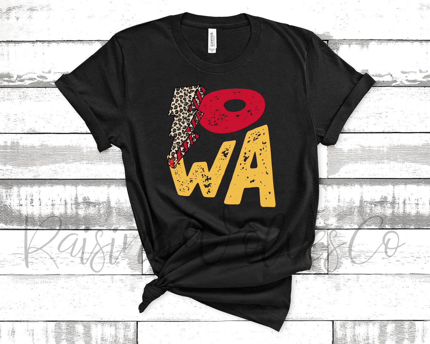 Iowa Black Unisex Tee