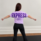 ****CROPPED ADULT**** Oversized Express Big Back Design Comfort Colors Tee
