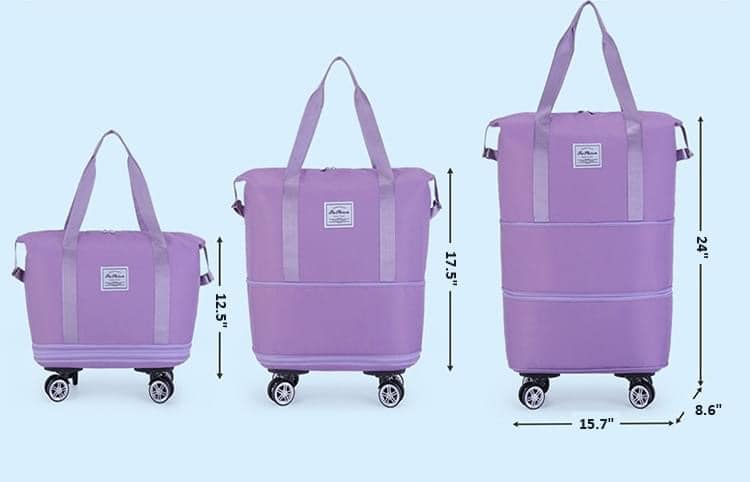 Compactable Bag with Removable Wheels