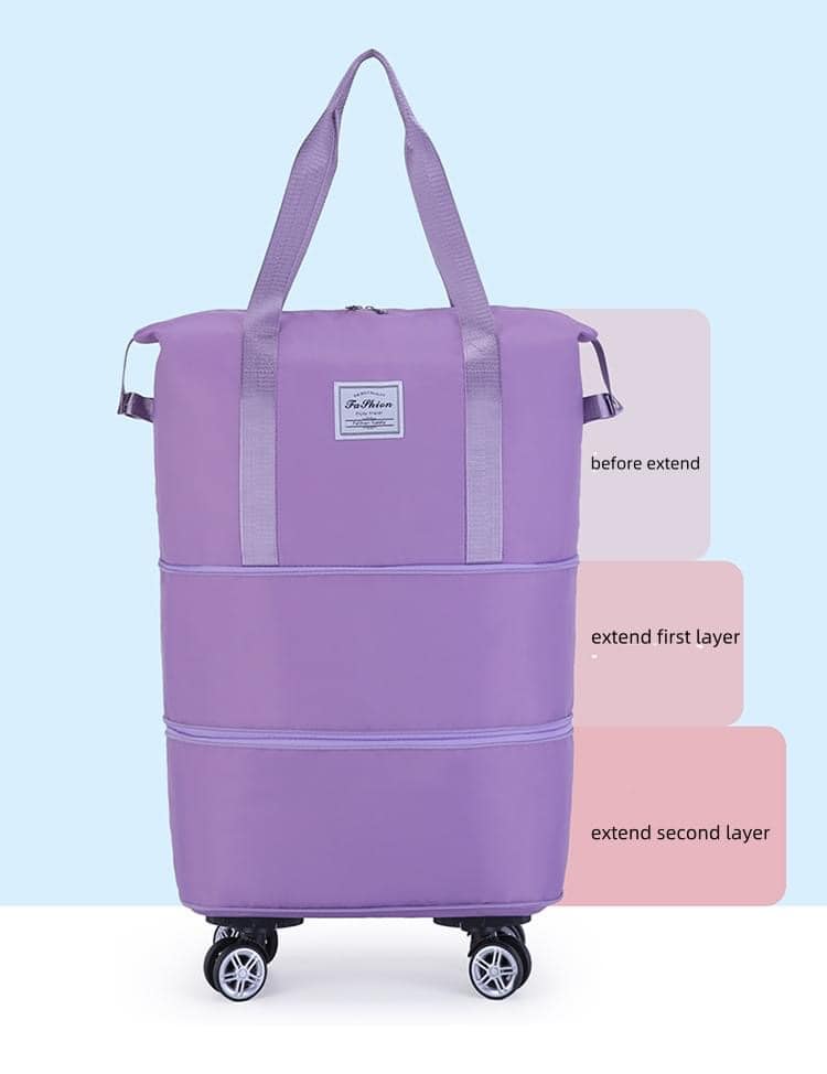 Compactable Bag with Removable Wheels