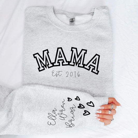 Custom Personalized Title Crews with Names on Sleeves