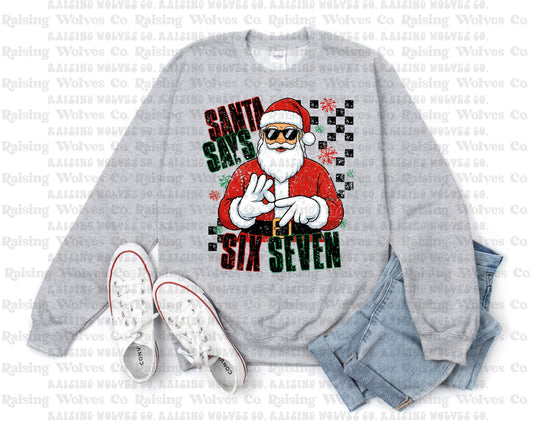 6 7 Santa Shirt