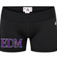 Black Express Spangle Badger Spandex Dance Shorts