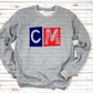 CM Grunge Grey Crewneck Sweatshirt