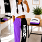 EDM Purple and Black Two-Tone Pants Blank