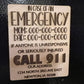 Emergency Contact Magnet