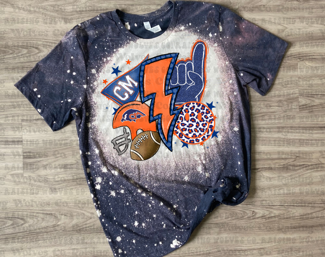Tigerhawks Foam Finger Bleached Tee