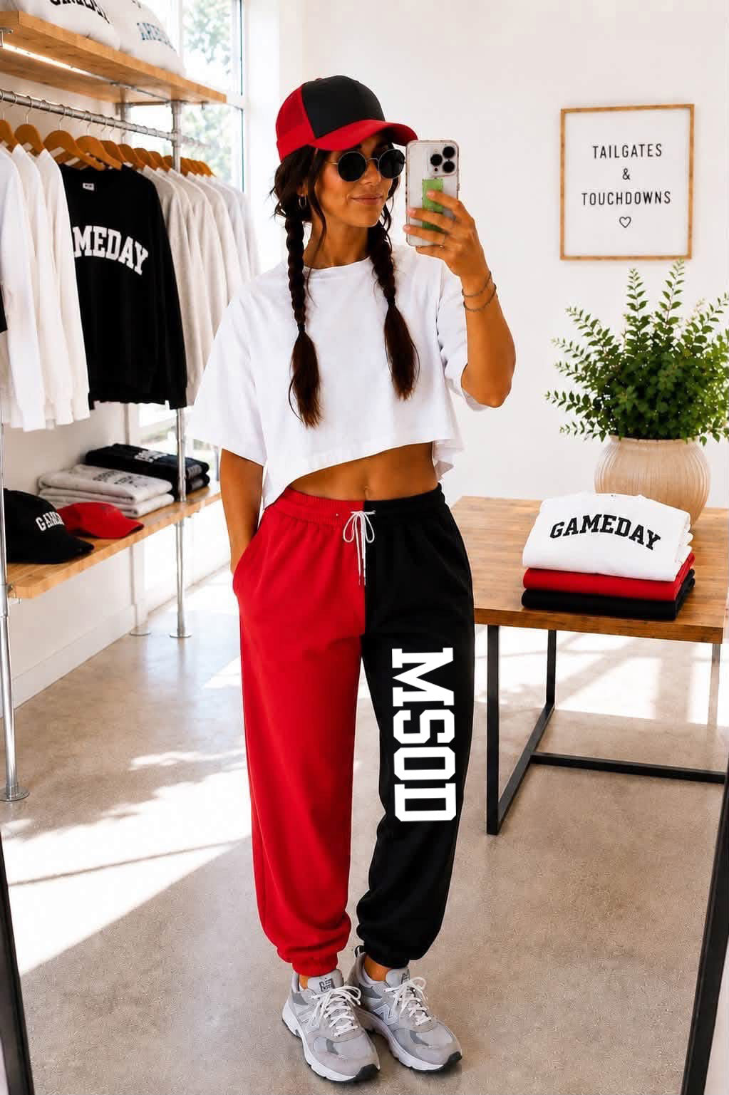 MSOD Two-Tone Pants with Design