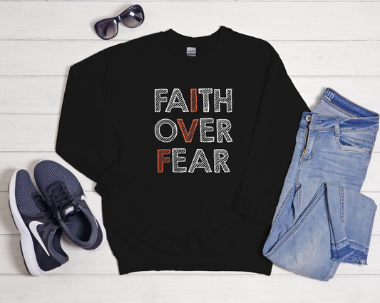 Faith Over Fear Black Shirt