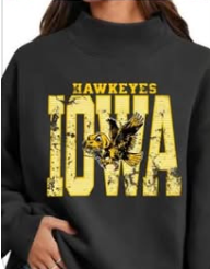 Iowa Black Mockneck
