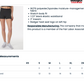 Black Express Spangle Badger Spandex Dance Shorts