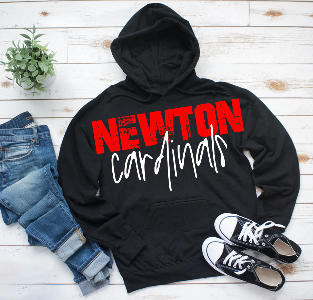Cardinals Option 2 Oversized Chest Hoodie