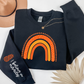 Infertility Rainbow Sleeve Black Crewneck