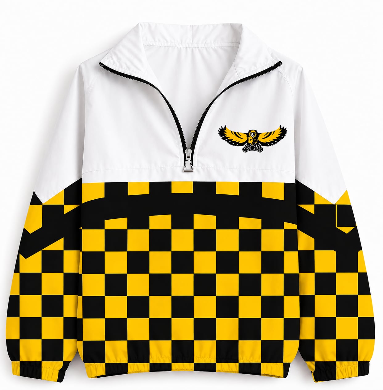 Golden Hawks Checkered Windbreaker