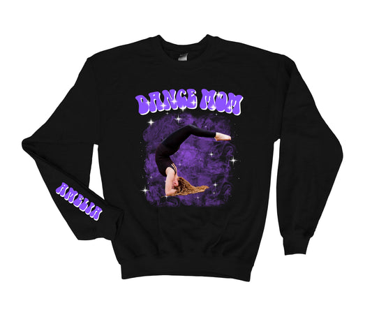 Custom Personalized Old School Rap Style Gildan Crewneck Sweatshirt