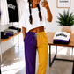 Purple and Gold Two-Tone Pants Blank
