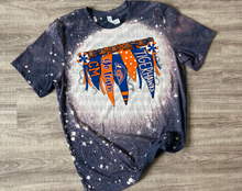 Load image into Gallery viewer, Tigerhawks Pennant Bleached Tee
