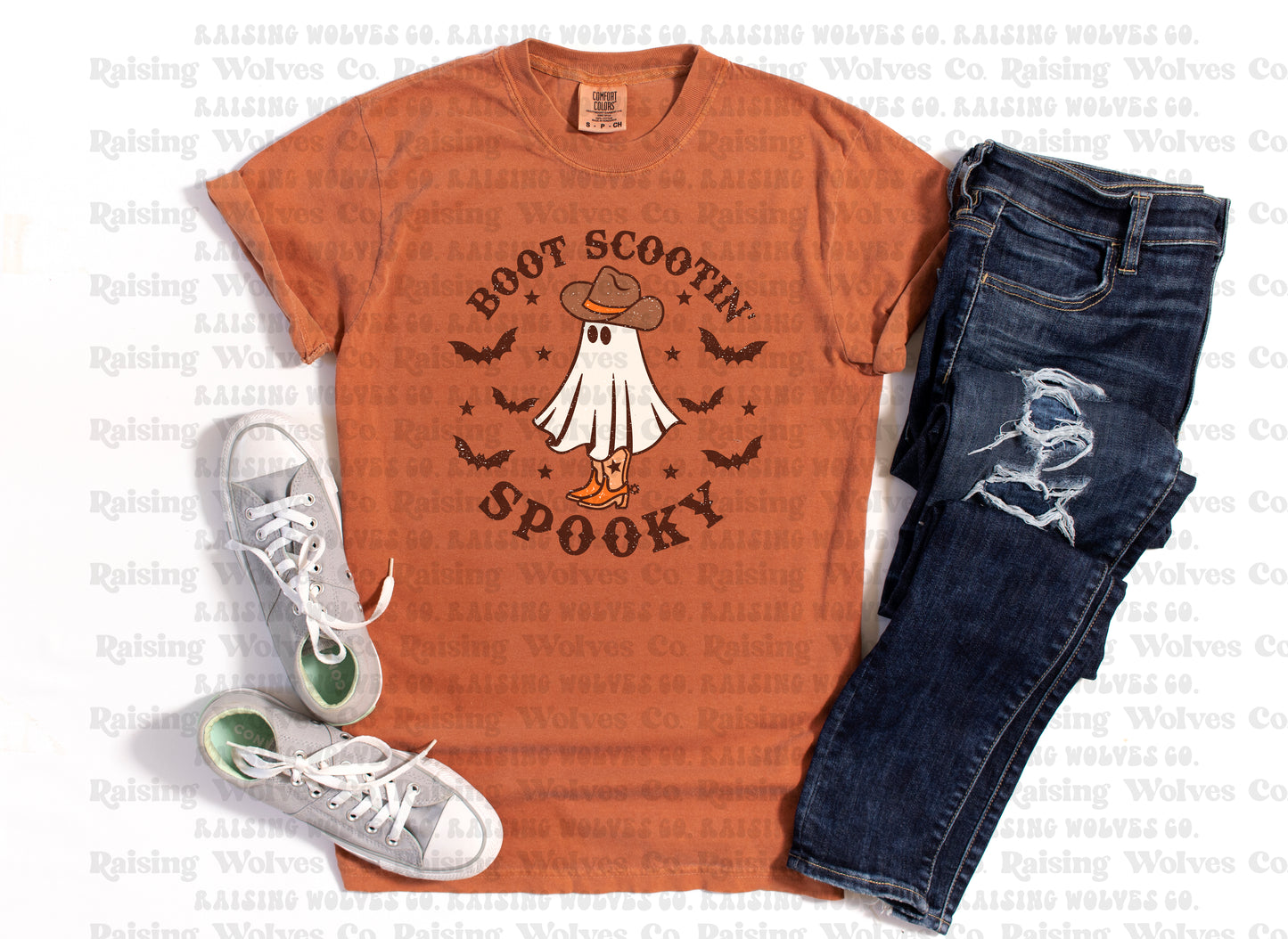 Boot Scootin Spooky Fall Comfort Colors Tee