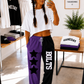 Bolts Two-Tone Pants with Design