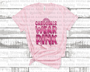 Cardinals Wear Pink Light Pink Breast Cancer Tee