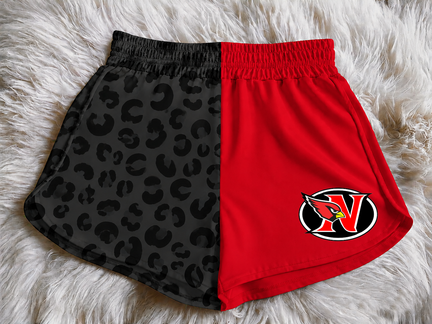 Cardinals Leopard Split Shorts