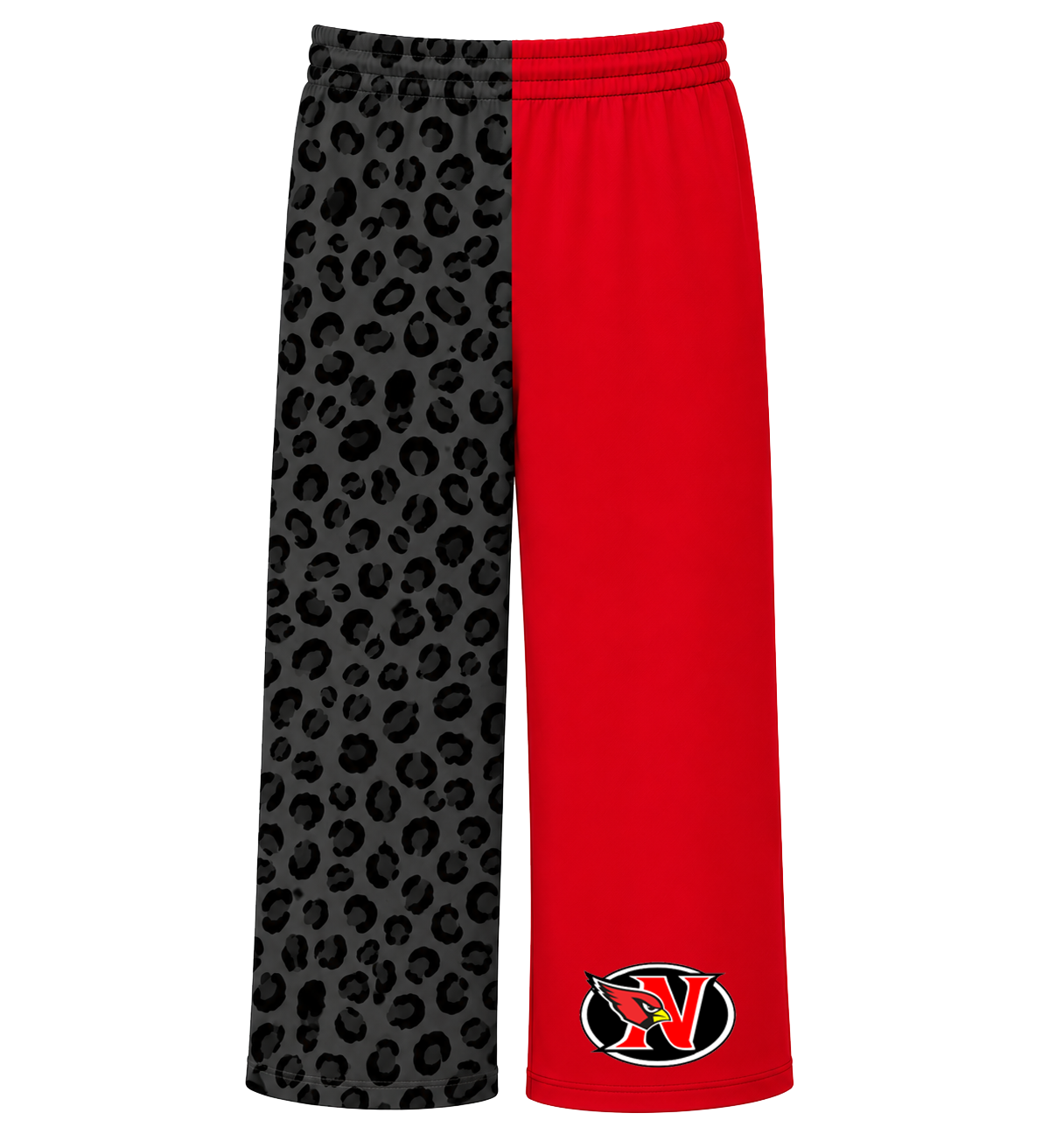 Cardinals Leopard Split Wide Leg Pants