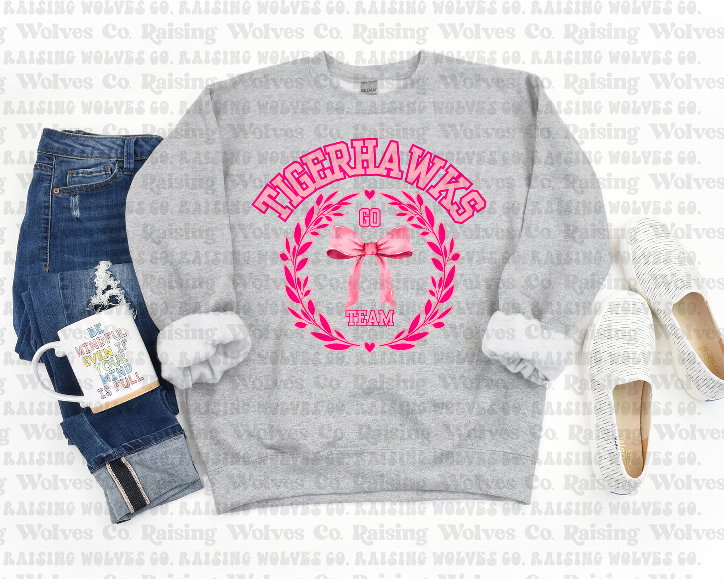 Coquette TH Grey Crewneck Sweatshirt