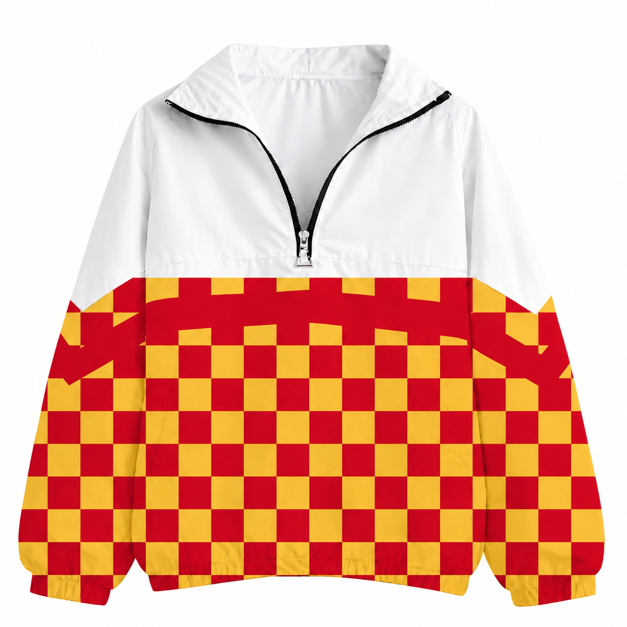 State Checkered Windbreaker