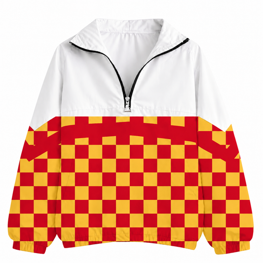 State Checkered Windbreaker