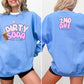 2nd Ave Social Dirty Soda Fan Club Blue Crewneck Sweatshirt