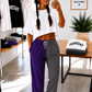 Purple and Slate Two-Tone Pants Blank