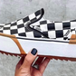 V Slip on Checkered Platform