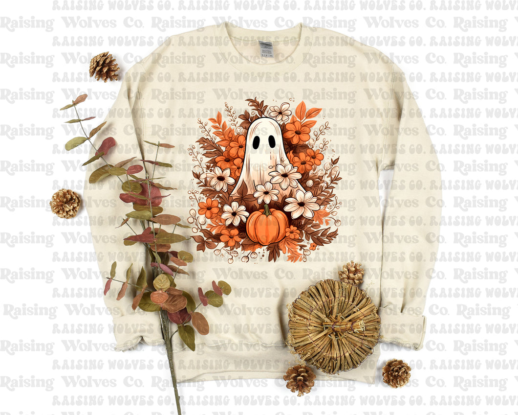Ghost Floral Crewneck Sweatshirt