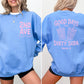 2nd Ave Good Days Start with Dirty Soda Blue/Pink Crewneck Sweatshirt