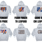 Tigerhawks Grey Hoodie Options 1